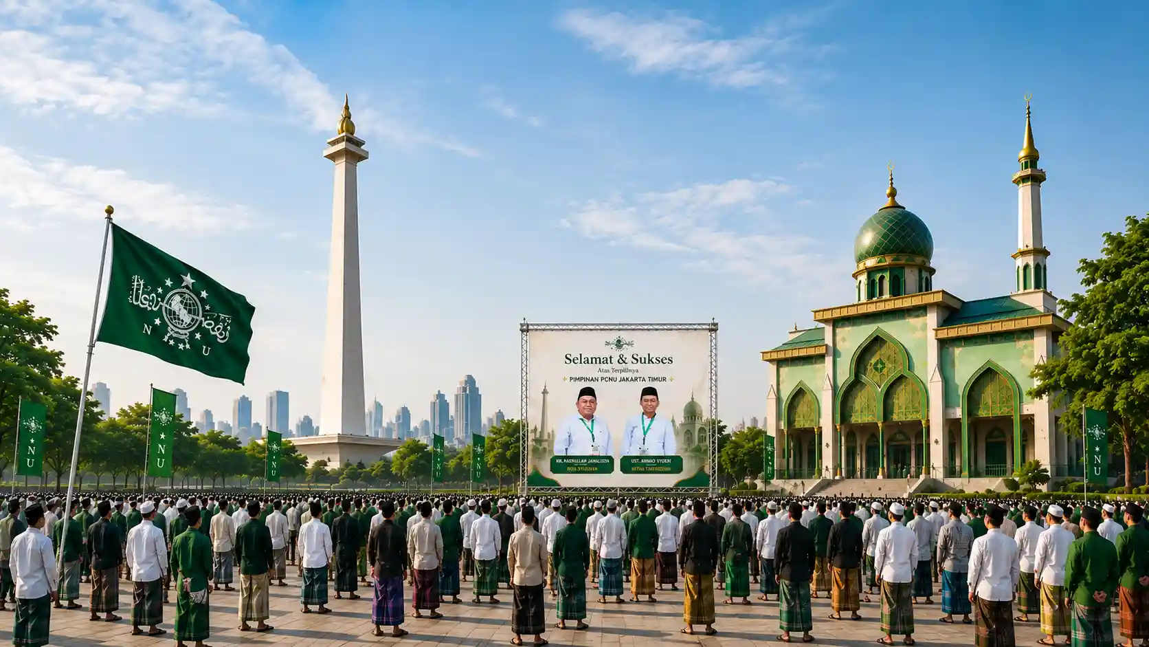 Kebersamaan pengurus dan warga PCNU Pengurus Cabang Kabupaten Gunungkidul